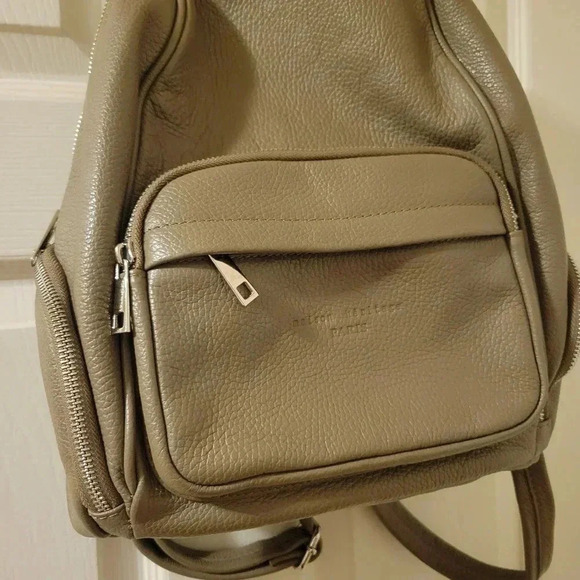 MAISON HERITAGE Paris Basi Leather Backpack in Tan Mauve Grey main image 8